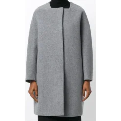 MANTEAU PAULE KA COL FOURRURE GRIS PERLE -PAULE KA Boutique 101187 5