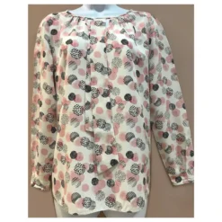 Paule Ka Haut En Crêpe Georgette Imprimé Gommettes Rose -PAULE KA Boutique 251181 10