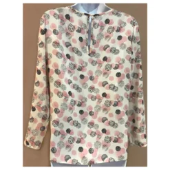 Paule Ka Haut En Crêpe Georgette Imprimé Gommettes Rose -PAULE KA Boutique 251181 4