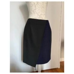 Jupe Asymétrique Paule Ka Noir Bleu Marine -PAULE KA Boutique 490668 4