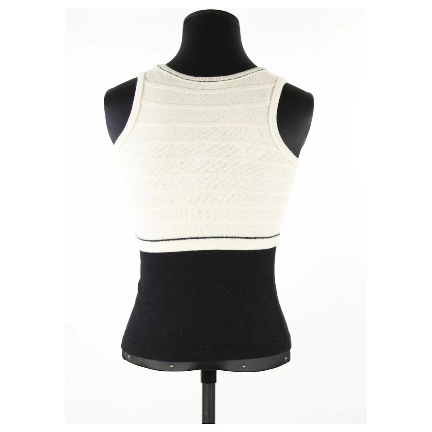 Pull/Cardigan Paule Ka 36 Blanc 3 Pull/Cardigan Paule Ka 36 Blanc – Image 3