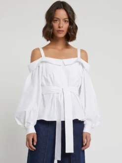 PAULE KA Haut En Popeline De Coton -PAULE KA Boutique paule ka 21E002H016 100 3 scaled