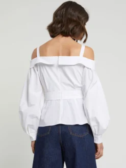 PAULE KA Haut En Popeline De Coton -PAULE KA Boutique paule ka 21E002H016 100 4 scaled