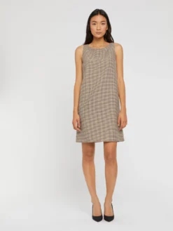 PAULE KA Robe Courte Imprimée Pied-de-poule