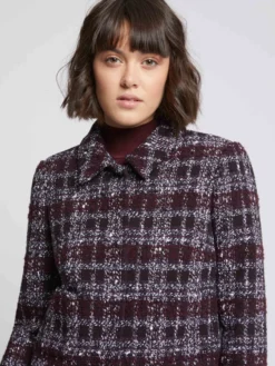PAULE KA Veste Courte à Col En Tweed Bourgogne 16 PAULE KA Veste Courte à Col En Tweed Bourgogne -PAULE KA Boutique paule ka 21H132 V035 562 2 scaled