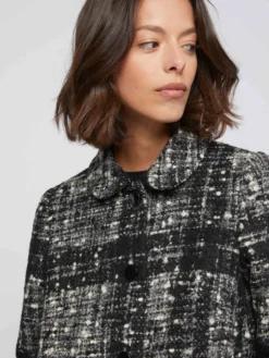 PAULE KA Manteau Mi-long En Tweed Chiné 16 PAULE KA Manteau Mi-long En Tweed Chiné -PAULE KA Boutique paule ka 21H139 M001 999 2 scaled