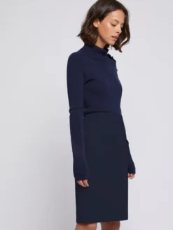 PAULE KA Jupe Droite En Tricotine Stretch -PAULE KA Boutique paule ka 21H142 J012 699 3 scaled