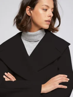 PAULE KA Manteau à Col XXL En Drap De Laine -PAULE KA Boutique paule ka 21H143 M80 999 2 scaled