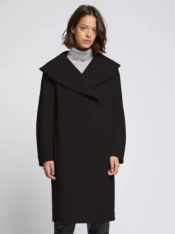 PAULE KA Manteau à Col XXL En Drap De Laine -PAULE KA Boutique paule ka 21H143 M80 999 3 scaled