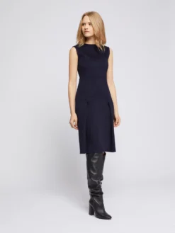 PAULE KA Robe Droite En Laine Mélangée