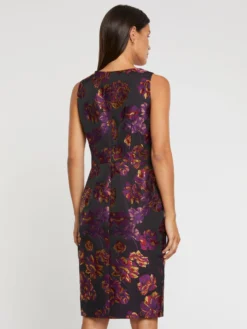 PAULE KA Robe Droite En Jacquard Floral 8 PAULE KA Robe Droite En Jacquard Floral -PAULE KA Boutique paule ka 21H157R157 099 4 scaled