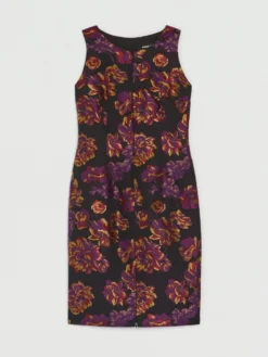 PAULE KA Robe Droite En Jacquard Floral 9 PAULE KA Robe Droite En Jacquard Floral -PAULE KA Boutique paule ka 21H157R157 099 6 scaled