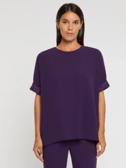 PAULE KA Top Fluide En Crêpe Envers Satin -PAULE KA Boutique paule ka 21H180H09 540 3 scaled