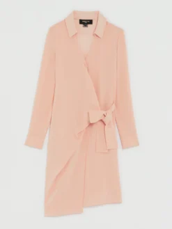 PAULE KA Robe Portefeuille En Crêpe Envers Satin -PAULE KA Boutique paule ka 21H180R097 410 6 scaled