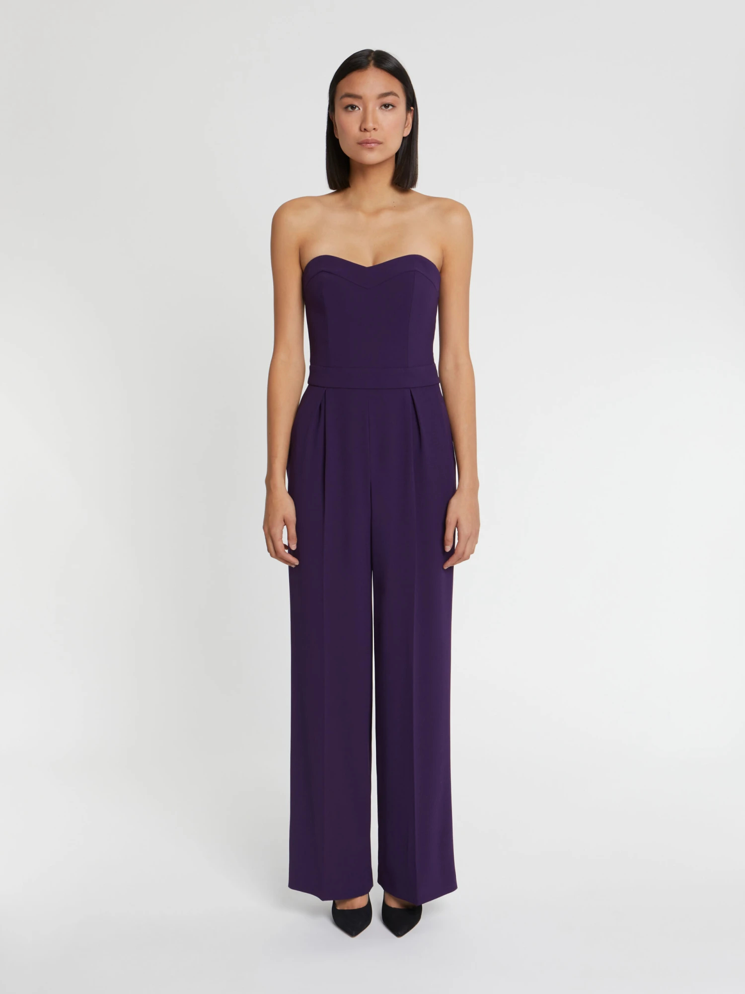 PAULE KA Combinaison Bustier En Crêpe Envers Satin 1 PAULE KA Combinaison Bustier En Crêpe Envers Satin