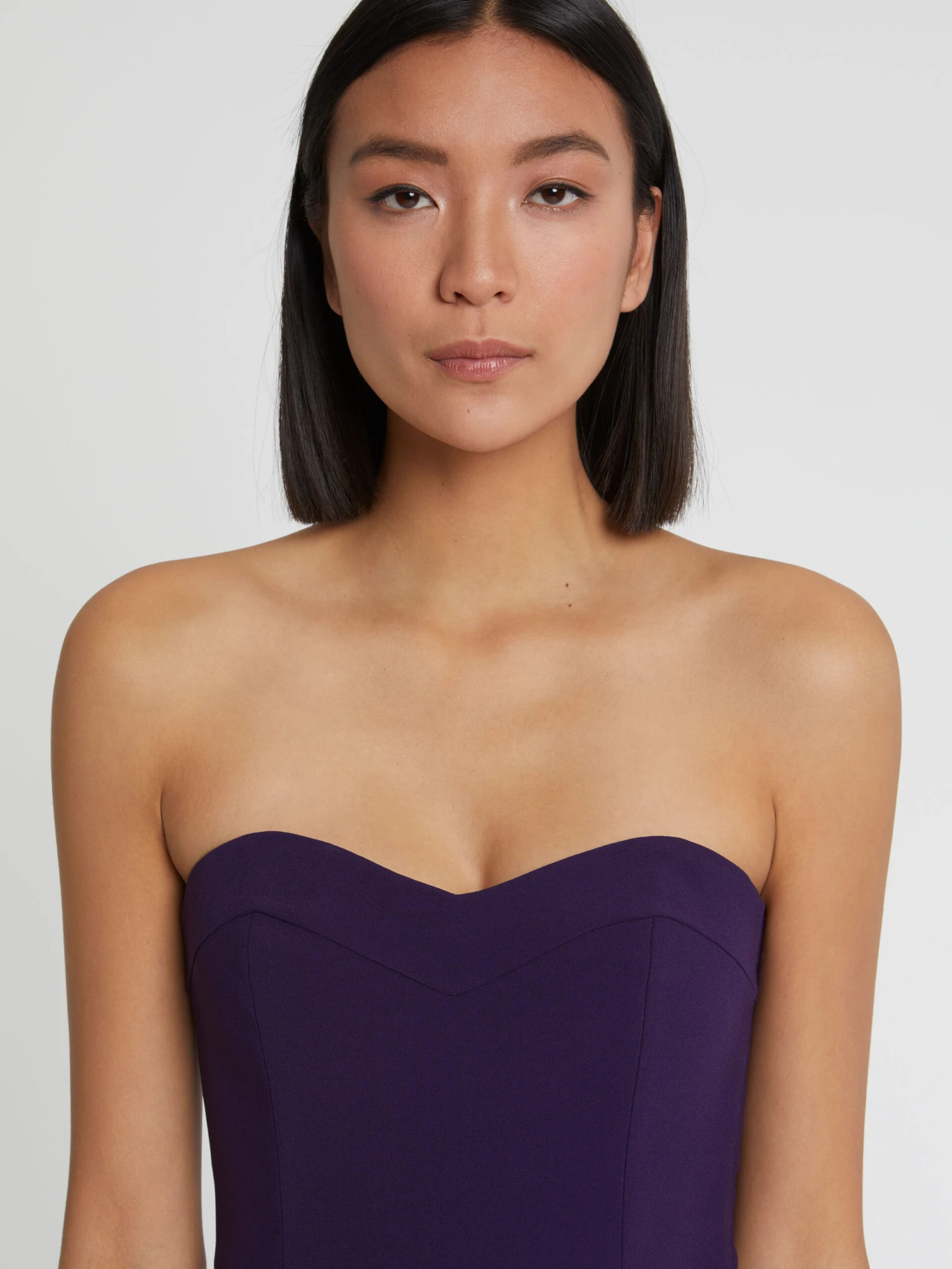 PAULE KA Combinaison Bustier En Crêpe Envers Satin 2 PAULE KA Combinaison Bustier En Crêpe Envers Satin – Image 2