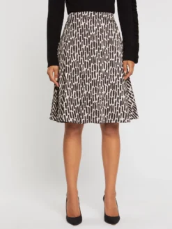 PAULE KA Jupe Imprimée Coups De Pinceau En Viscose -PAULE KA Boutique paule ka 21H191J191 0299 3 scaled