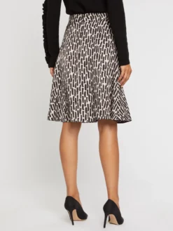 PAULE KA Jupe Imprimée Coups De Pinceau En Viscose -PAULE KA Boutique paule ka 21H191J191 0299 4 scaled