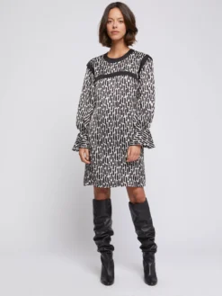 PAULE KA Robe Imprimé Coups De Pinceau En Viscose