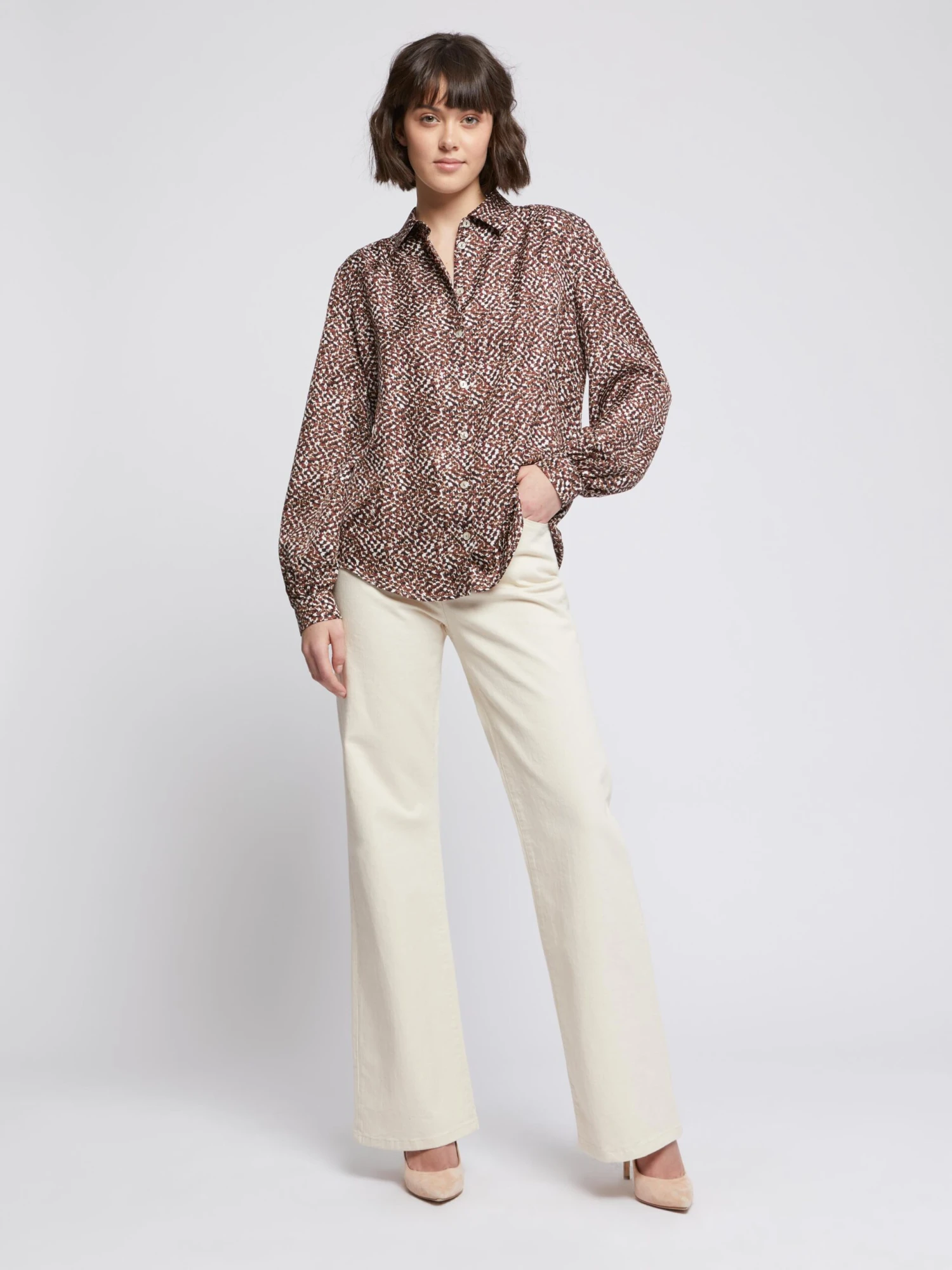 PAULE KA Chemisier En Soie Imprimé Reptile 1 PAULE KA Chemisier En Soie Imprimé Reptile