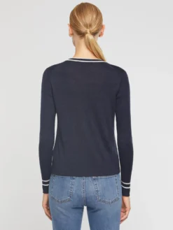 PAULE KA Cardigan Passepoilé En Laine Mérinos 7 PAULE KA Cardigan Passepoilé En Laine Mérinos -PAULE KA Boutique paule ka 21H401CA33 6952 4 scaled