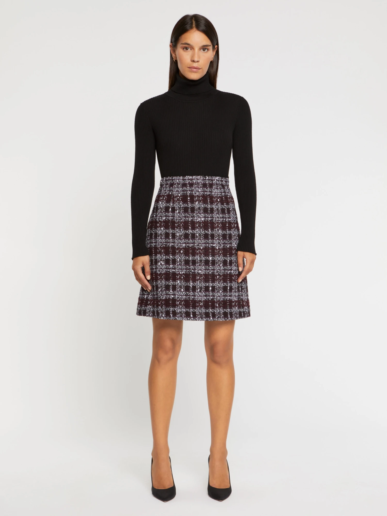 PAULE KA Pull Côtelé à Col Roulé En Laine Mérinos 1 PAULE KA Pull Côtelé à Col Roulé En Laine Mérinos