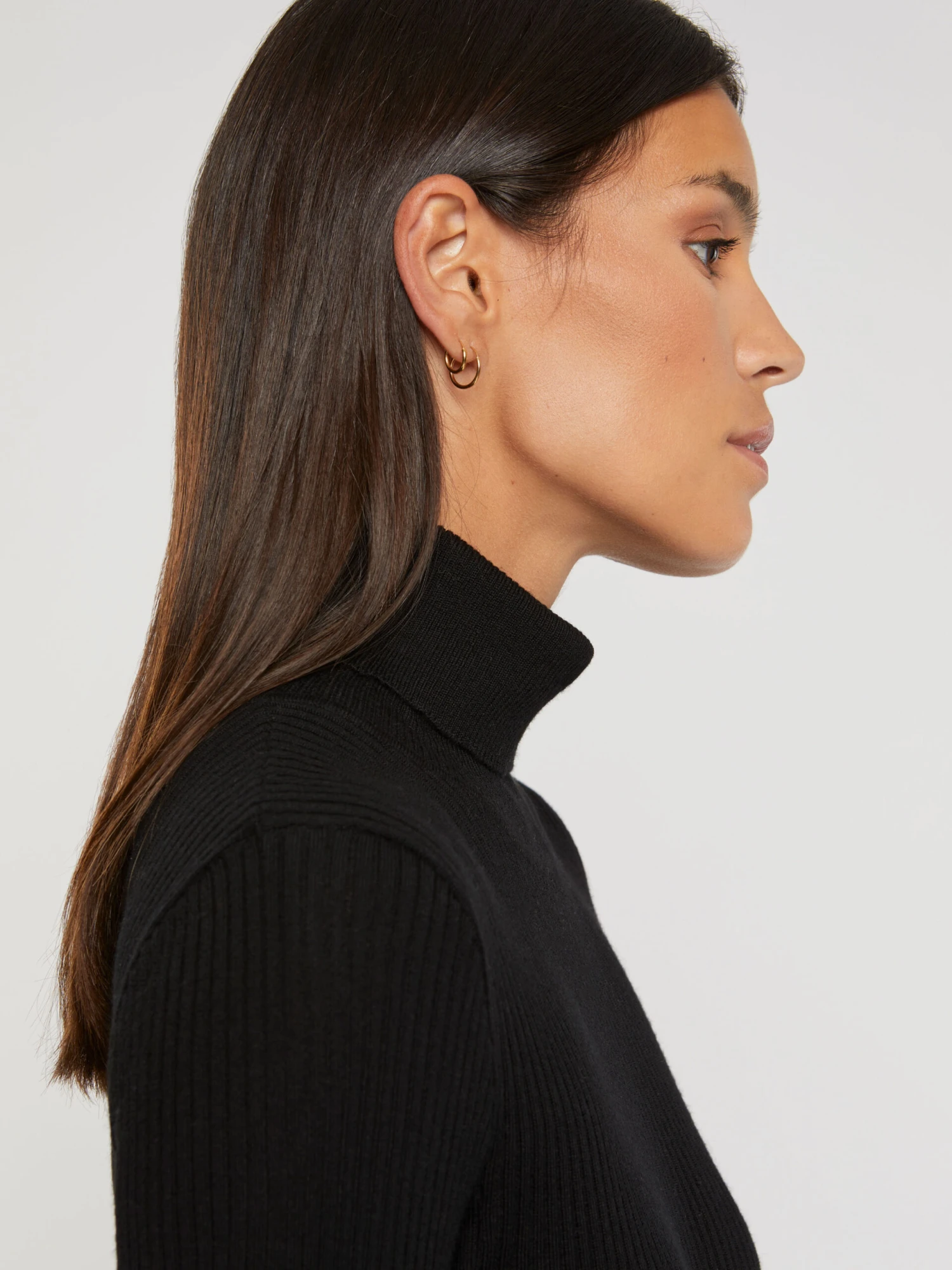 PAULE KA Pull Côtelé à Col Roulé En Laine Mérinos 2 PAULE KA Pull Côtelé à Col Roulé En Laine Mérinos – Image 2