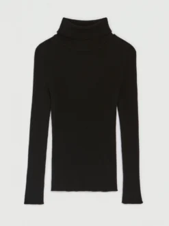 PAULE KA Pull Côtelé à Col Roulé En Laine Mérinos 9 PAULE KA Pull Côtelé à Col Roulé En Laine Mérinos -PAULE KA Boutique paule ka 21H401PU09 999 6 scaled