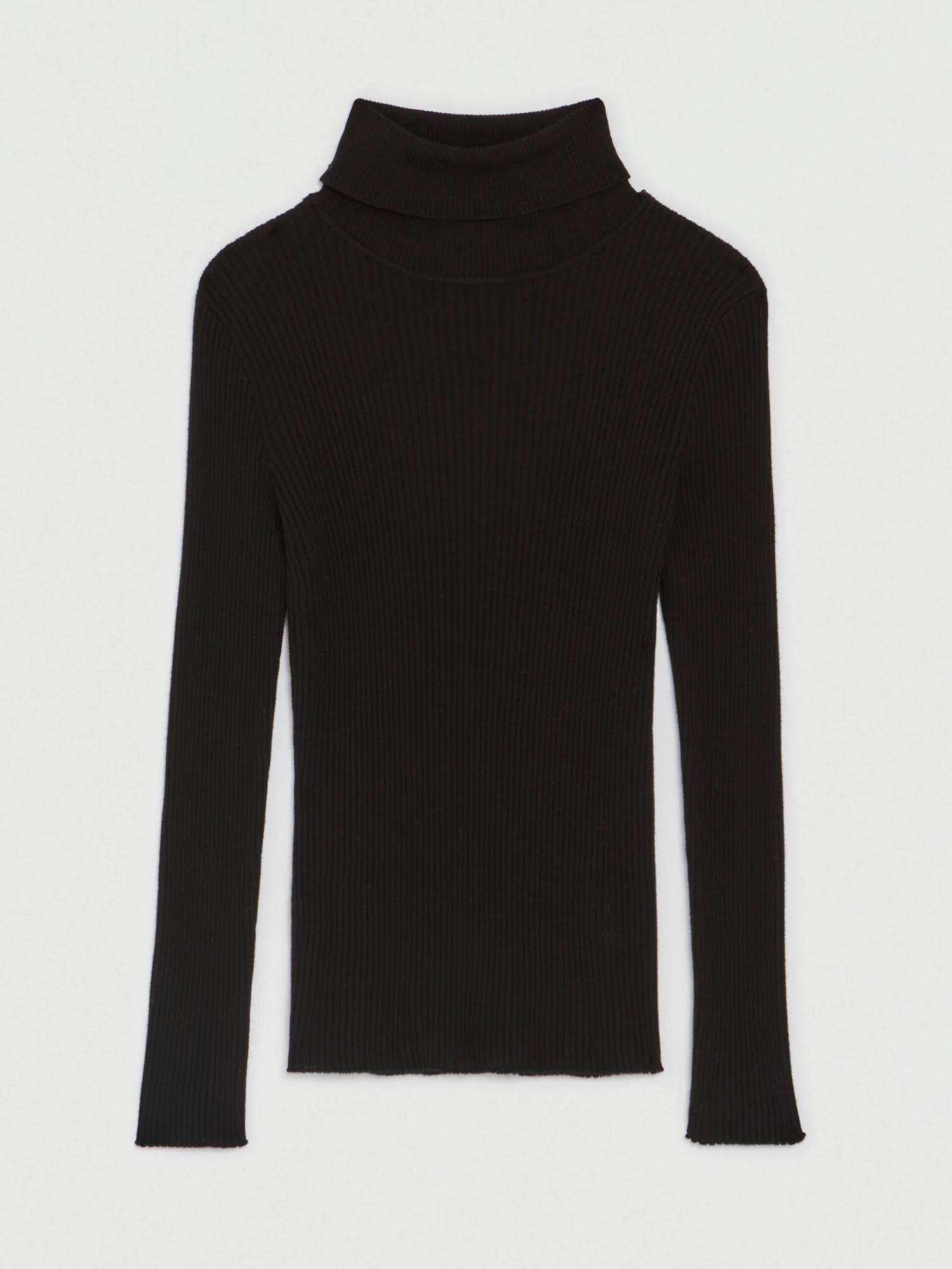 PAULE KA Pull Côtelé à Col Roulé En Laine Mérinos 5 PAULE KA Pull Côtelé à Col Roulé En Laine Mérinos – Image 5