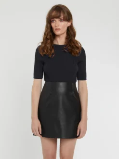 PAULE KA Pull Côtelé En Laine Mérinos -PAULE KA Boutique paule ka 21H401PU38 999 3 scaled