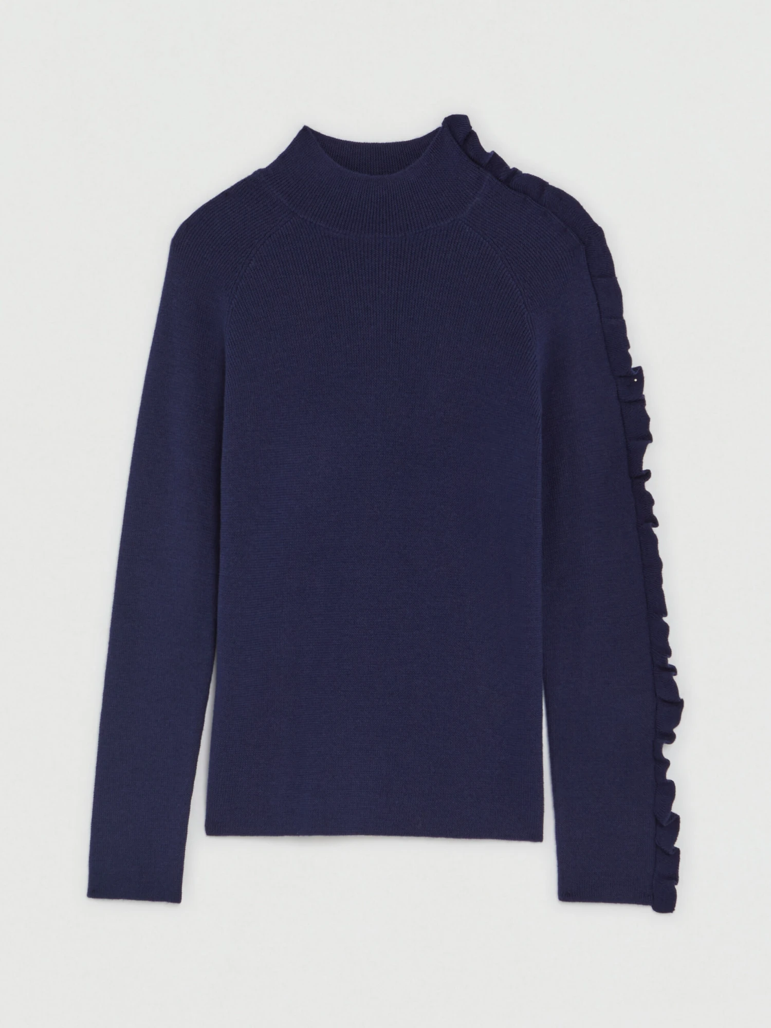 PAULE KA Pull Col Roulé à Volants En Laine Mérinos 5 PAULE KA Pull Col Roulé à Volants En Laine Mérinos – Image 5