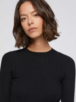 PAULE KA Pull Côtelé En Laine Mérinos -PAULE KA Boutique paule ka 21H401 PU38 999 2 scaled