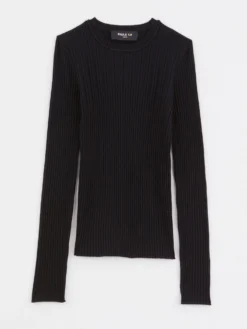 PAULE KA Pull Côtelé En Laine Mérinos -PAULE KA Boutique paule ka 21H401 PU38 999 6 scaled