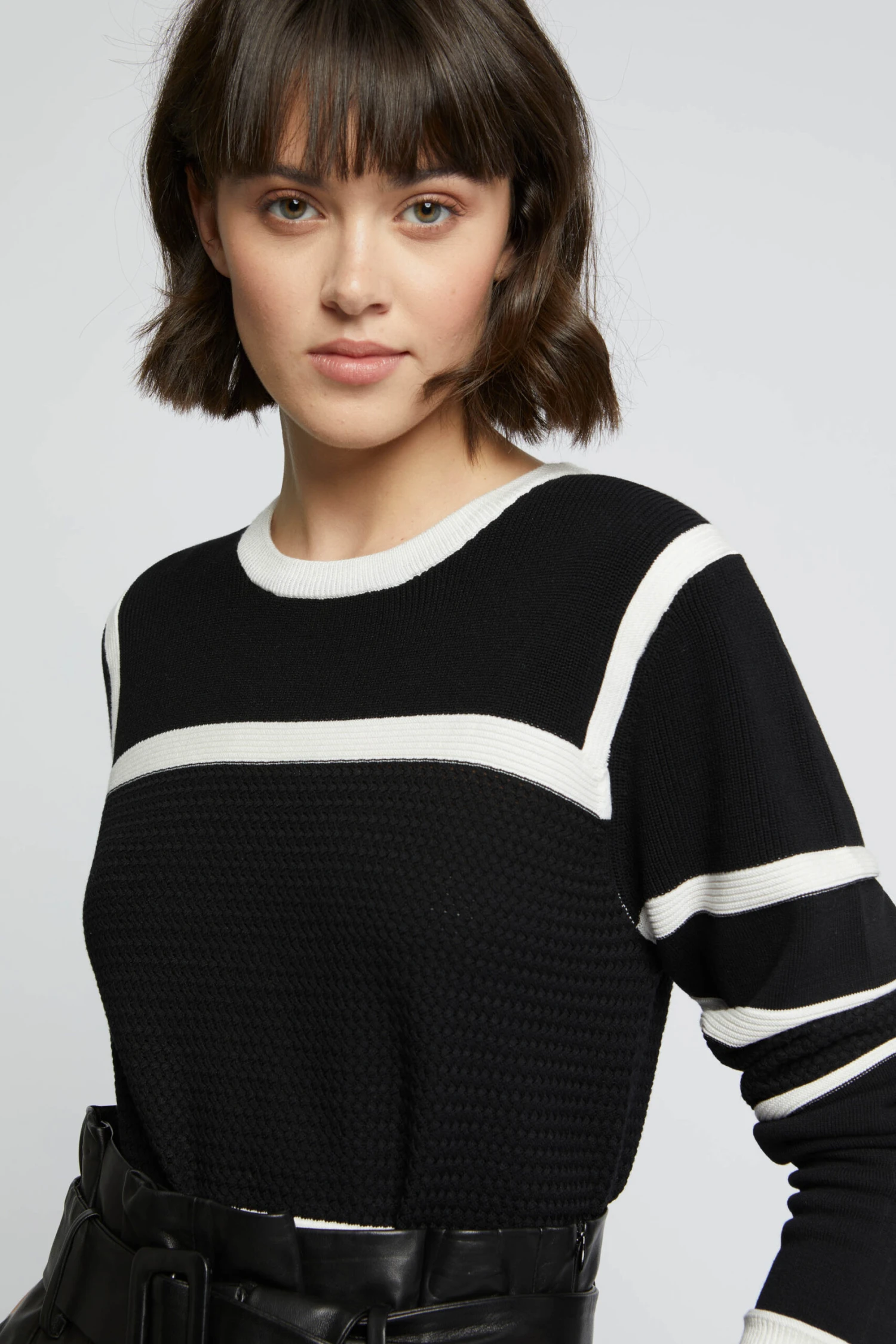 PAULE KA Pull En Maille Fantaisie 2 PAULE KA Pull En Maille Fantaisie – Image 2