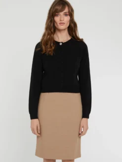 PAULE KA Gilet Court En Cachemire -PAULE KA Boutique paule ka 21H407CA07B 999 3 scaled