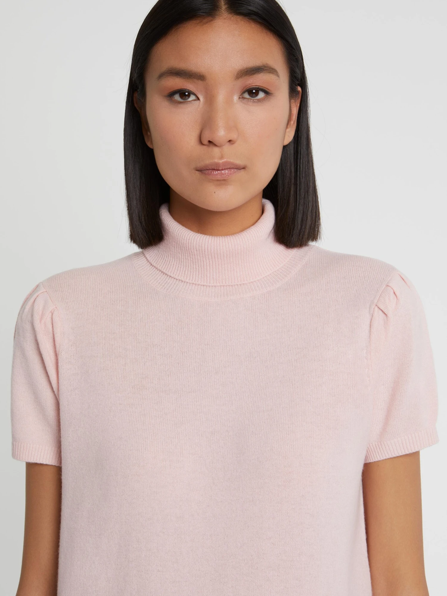 PAULE KA Pull Manches Courtes à Col Roulé En Cachemire 2 PAULE KA Pull Manches Courtes à Col Roulé En Cachemire – Image 2