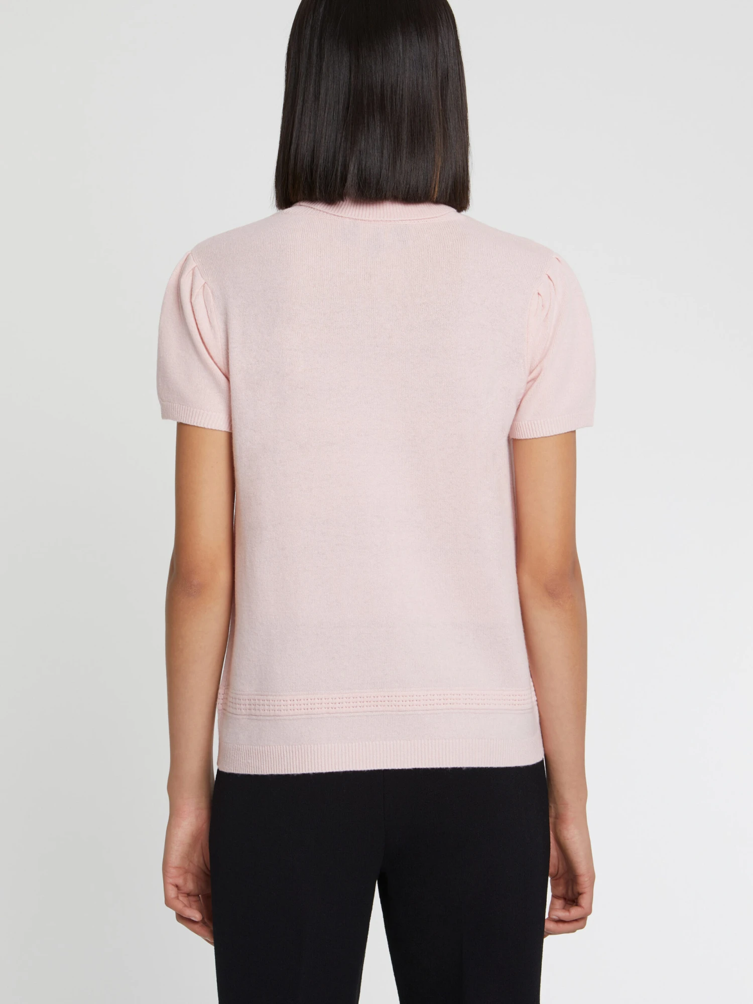 PAULE KA Pull Manches Courtes à Col Roulé En Cachemire 4 PAULE KA Pull Manches Courtes à Col Roulé En Cachemire – Image 4