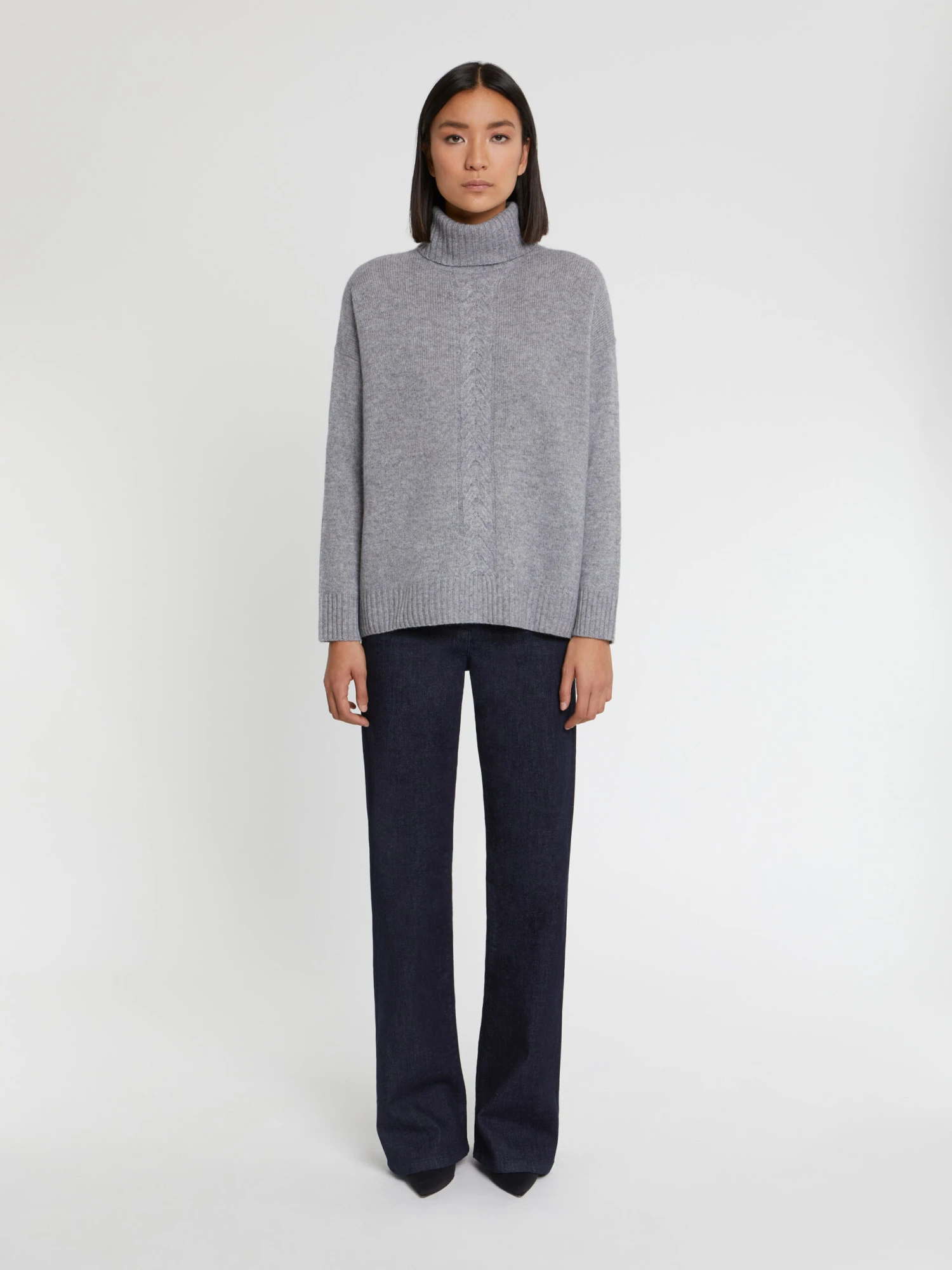 PAULE KA Pull Torsade à Col Roulé En Cachemire 1 PAULE KA Pull Torsade à Col Roulé En Cachemire