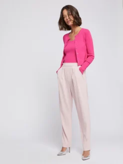 PAULE KA Gilet Court En Côtes De Laine Et Soie