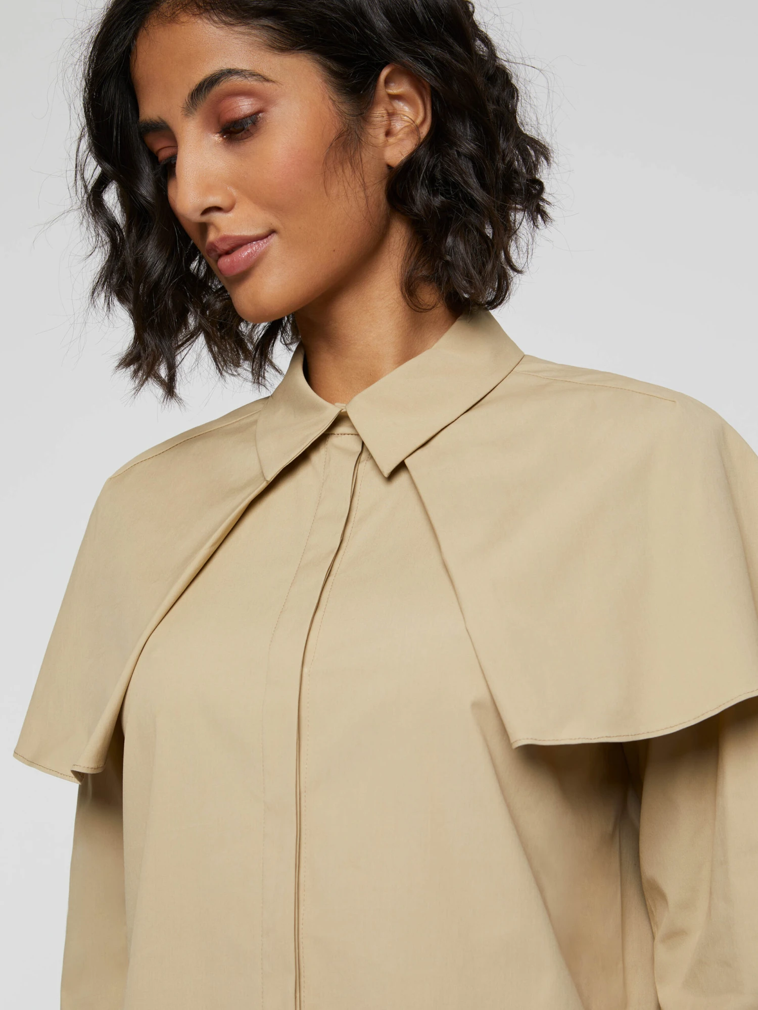 PAULE KA Chemise à Bavolets En Popeline De Coton 2 PAULE KA Chemise à Bavolets En Popeline De Coton – Image 2