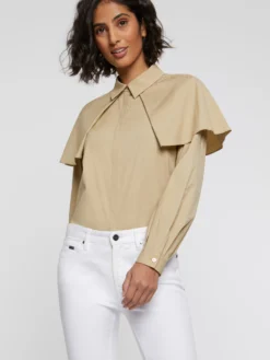 PAULE KA Chemise à Bavolets En Popeline De Coton 7 PAULE KA Chemise à Bavolets En Popeline De Coton -PAULE KA Boutique paule ka 22E100C006 711 3 scaled