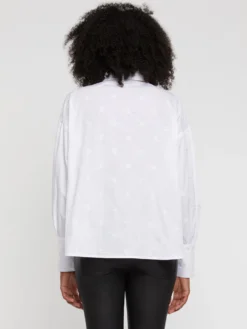 PAULE KA Chemise Brodée En Popeline De Coton -PAULE KA Boutique paule ka 22E101C001 100 4 scaled