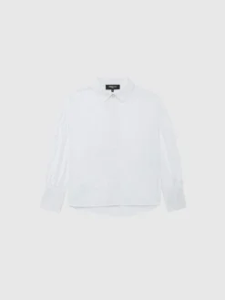 PAULE KA Chemise Brodée En Popeline De Coton -PAULE KA Boutique paule ka 22E101C001 100 6 scaled