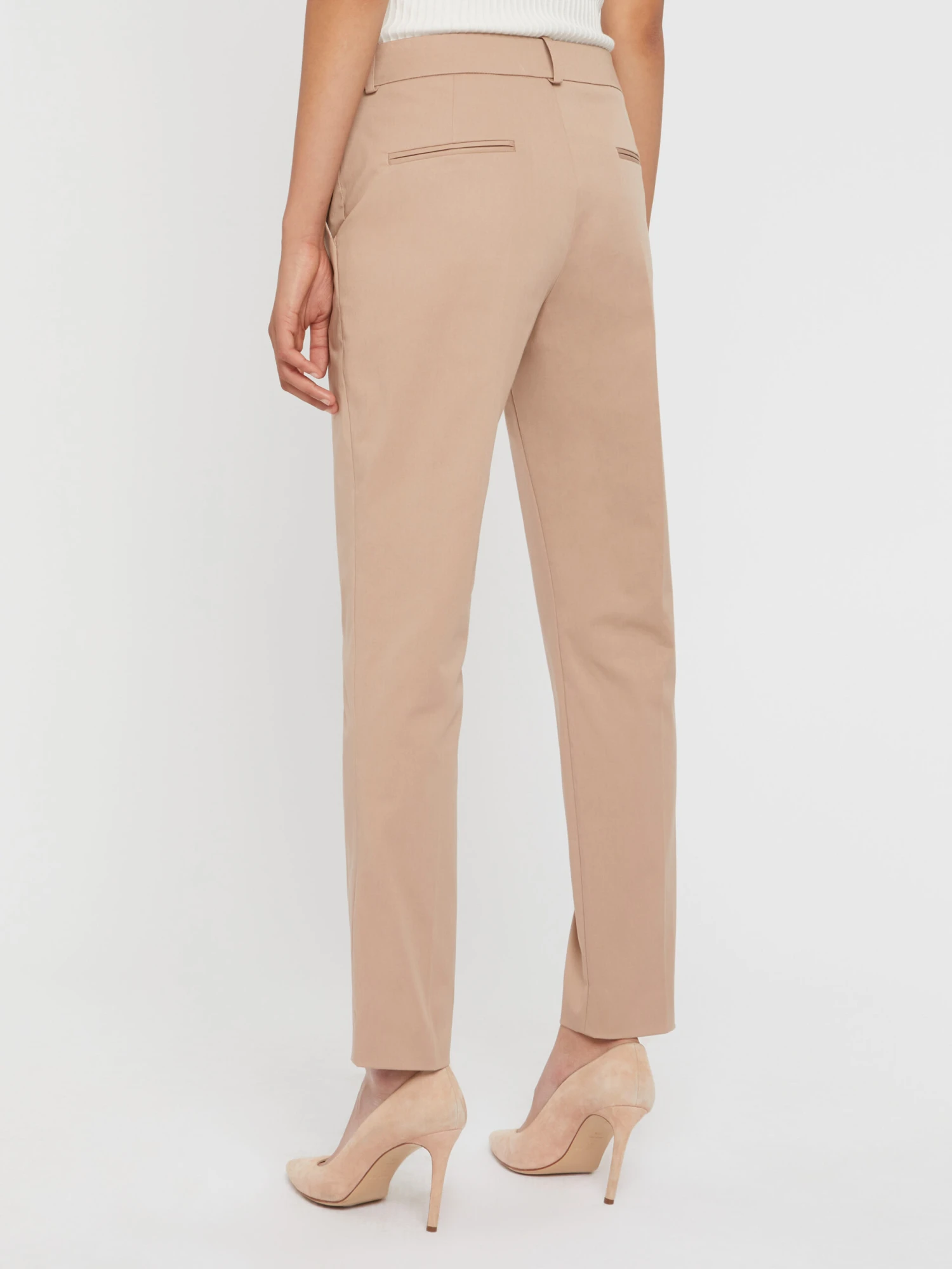 PAULE KA Pantalon Droit 7/8ème En Popeline De Coton 4 PAULE KA Pantalon Droit 7/8ème En Popeline De Coton – Image 4