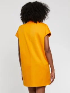 PAULE KA Mini Robe Chemise En Satin De Coton -PAULE KA Boutique paule ka 22E111R170 434 4 scaled