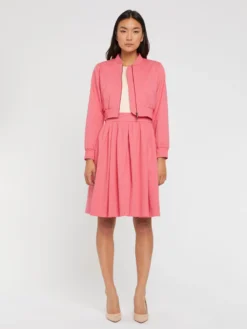 PAULE KA Blouson Zippé En Jacquard Plumetis