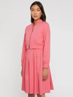 PAULE KA Blouson Zippé En Jacquard Plumetis -PAULE KA Boutique paule ka 22E112V201 449 3 scaled