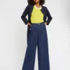 PAULE KA Pantalon évasé Extra Large En Denim