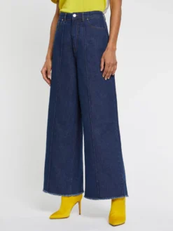 PAULE KA Pantalon évasé Extra Large En Denim -PAULE KA Boutique paule ka 22E114P114 699 3 scaled