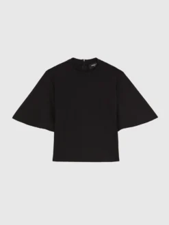 PAULE KA Haut Court Et Ample En Jersey -PAULE KA Boutique paule ka 22E121H015 999 6 scaled